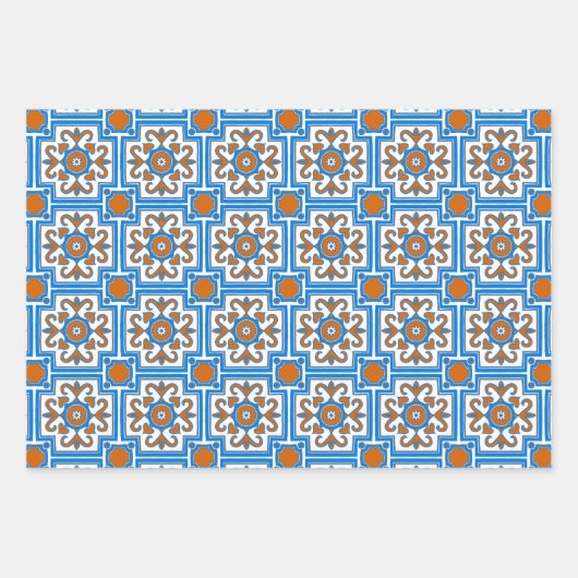 Prachtige tapijten Design die papierbladen overvul Inpakpapier Vel (Voorkant)