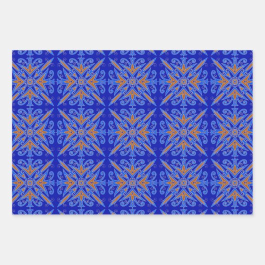 Prachtige tapijten Design die papierbladen overvul Inpakpapier Vel (Voorkant 2)