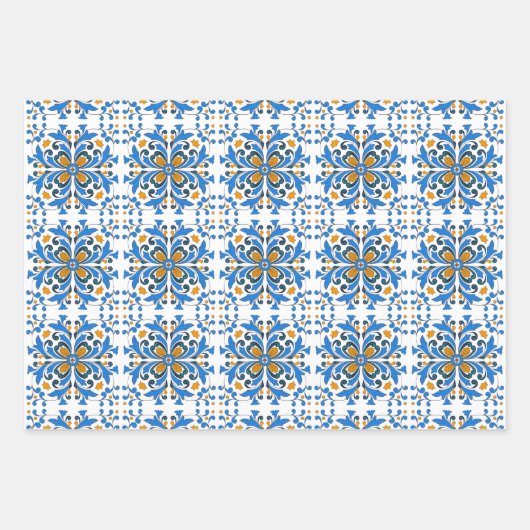 Prachtige tapijten Design die papierbladen overvul Inpakpapier Vel (Voorkant)