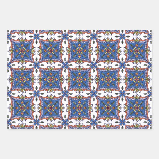 Prachtige tapijten Design die papierbladen overvul Inpakpapier Vel (Voorkant)