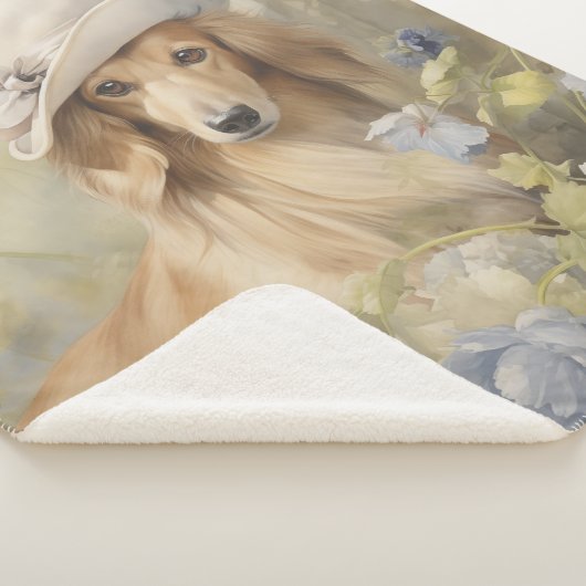 Prachtige teckel sherpa deken (3/4)