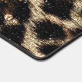 Prachtige teedy Leopard Faux Dierendruk Bureaumat (Hoek)