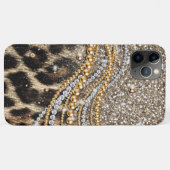 Prachtige teedy Leopard Faux Dierendruk Case-Mate iPhone Case (Achterkant (horizontaal))