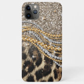 Prachtige teedy Leopard Faux Dierendruk Case-Mate iPhone Case (Achterkant)