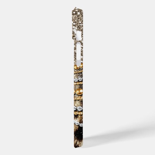 Prachtige teedy Leopard Faux Dierendruk Case-Mate iPhone Case (Achterkant / Links)