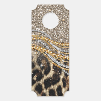 Prachtige teedy Leopard Faux Dierendruk Deurhanger