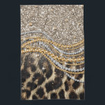 Prachtige teedy Leopard Faux Dierendruk Theedoek<br><div class="desc">Dit ontwerp is voorzien van een prachtige en trendy luipaard met glitteraccenten. De faux pelsdierafdrukken zijn verkrijgbaar in tinten van geel goud, wit, grijs, bruin, zwart en crème. Het afbeelding is modieus en modern, met stijlvolle en artistieke elementen die u zeker kunnen bevallen. Het is perfect voor degenen die van...</div>