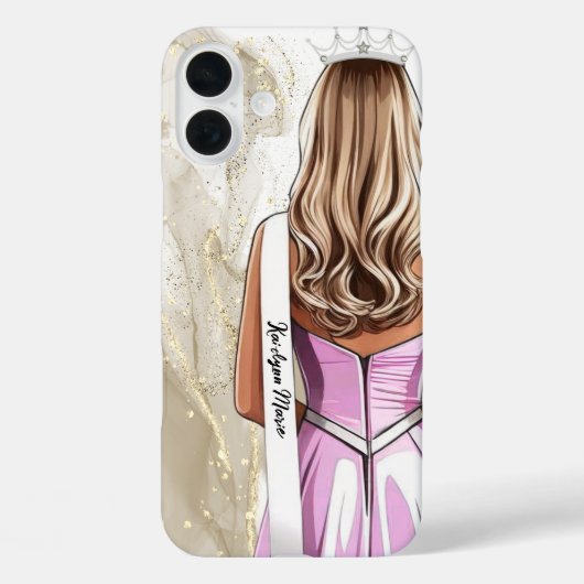Prachtige telefoonhoes Goud Glitter Schoonheidskon Case-Mate iPhone Case (Achterkant)