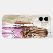 Prachtige telefoonhoes Goud Glitter Schoonheidskon Case-Mate iPhone Case (Achterkant (horizontaal))