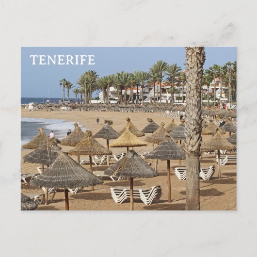 Prachtige Tenerife Beach Uitzicht Briefkaart! Briefkaart (Voorkant)