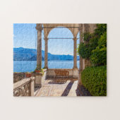 Prachtige terrace op het meer Como, Lombardije, It Legpuzzel (Horizontaal)