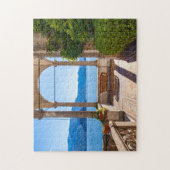 Prachtige terrace op het meer Como, Lombardije, It Legpuzzel (Verticaal)