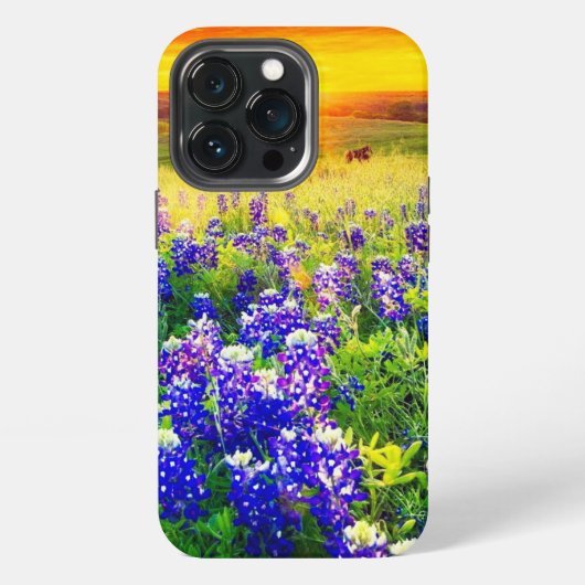 Prachtige Texas bluebonnets  iPhone Hoesje (Achterkant)