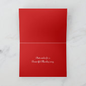 Prachtige Thanksgiving Feestdagen Kaart (Binnen)