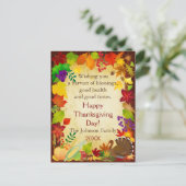 Prachtige Thanksgiving Harvest Briefkaart (Staand voorkant)