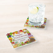 Prachtige Thanksgiving Harvest Glazen Onderzetter (Schuin)