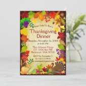 Prachtige Thanksgiving Harvest Kaart (Staand voorkant)