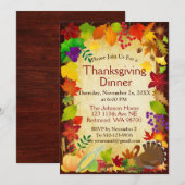 Prachtige Thanksgiving Harvest Kaart (Voorkant / Achterkant)