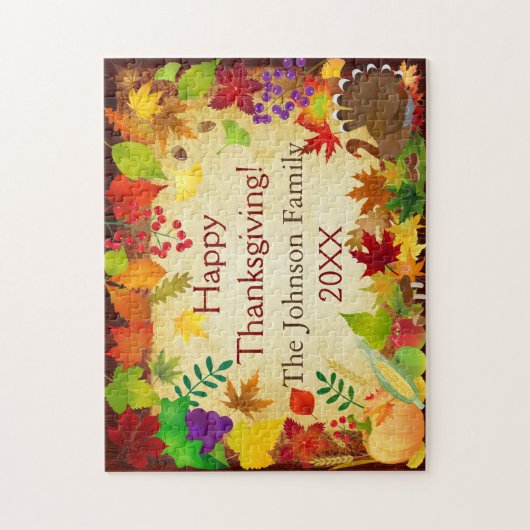Prachtige Thanksgiving Harvest Legpuzzel (Verticaal)