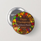 Prachtige Thanksgiving Harvest Ronde Button 5,7 Cm (Voorkant /achterkant)
