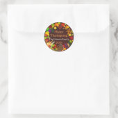 Prachtige Thanksgiving Harvest Ronde Sticker (Tas)