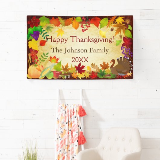 Prachtige Thanksgiving Harvest Spandoek (Insitu)