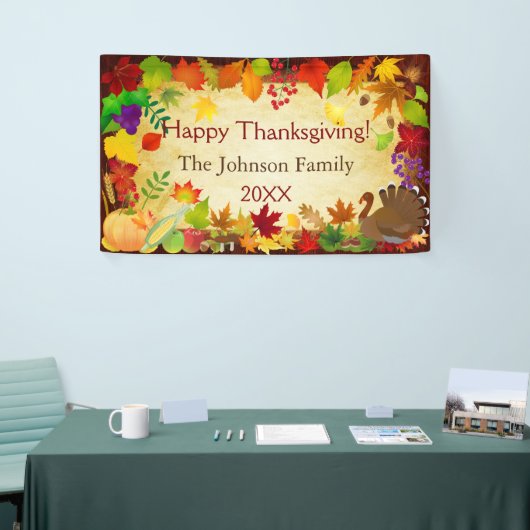 Prachtige Thanksgiving Harvest Spandoek (Beurs)