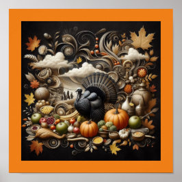 Prachtige Thanksgiving muurkunst Poster
