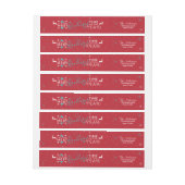 Prachtige tijd Kerst rode terug adres (Vel)