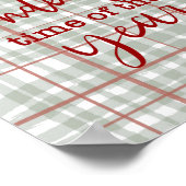 Prachtige tijd Kerstmis Wall Art Poster (Hoek)