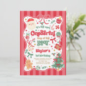 Prachtige tijd van het jaar Kerstboog Verjaardag Kaart (Staand voorkant)