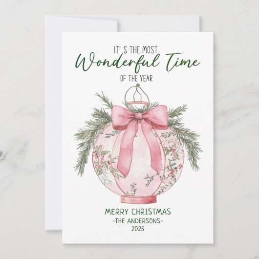 Prachtige tijd van het jaar Kerstlantaarn Feestdagenkaart (Voorkant)