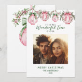 Prachtige tijd van het jaar Lantaarn Kerstmis Feestdagenkaart (Voorkant / Achterkant)