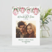 Prachtige tijd van het jaar Lantaarn Kerstmis Feestdagenkaart (Staand voorkant)