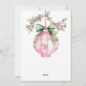 Prachtige tijd van het jaar Lantaarn Kerstmis Feestdagenkaart (Achterkant)