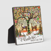 Prachtige tijd van het jaar Whimsical Rendier Fotoplaat (Voorkant)