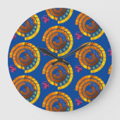 prachtige tijgers grote klok (Voorkant)