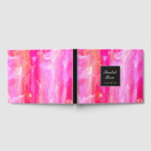 Prachtige tinten roze Abstract gastenboek (Volledig)