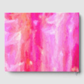 Prachtige tinten roze Abstract gastenboek (Achterkant)