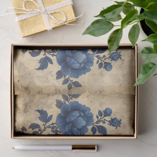 Prachtige Toile de Jouy op leeftijd Tissuepapier (Geschenk)