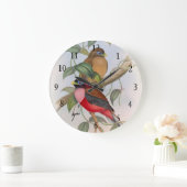 Prachtige  Tortelduifjes Acrylwandklok Grote Klok (Huis)