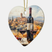 Prachtige Toscaanse schilderij Landschapskunst Keramisch Ornament (Links)