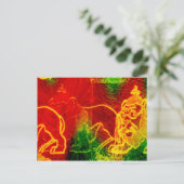 Prachtige Tovenaar van het Briefkaart Oz Cowarly L (Staand voorkant)