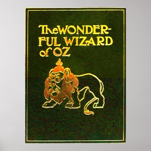 Prachtige Tovenaar van het Poster Oz Cowarly Lion (Voorkant)