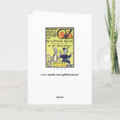 Prachtige Tovenaar van Oz Kaart (Achterkant)
