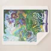 Prachtige Tovenaar van Oz Sherpa Deken (Voorkant (horizontaal))