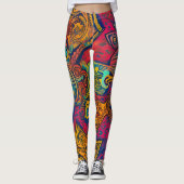 Prachtige traditionele abstracte Leggings (Voorkant)