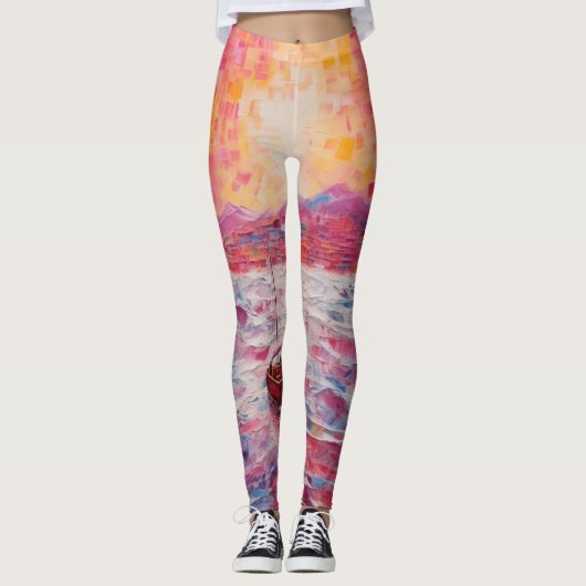 Prachtige traditionele abstracte Leggings (Voorkant)