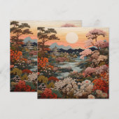 Prachtige traditionele Japanse tapijtkunst (Voorkant / Achterkant)