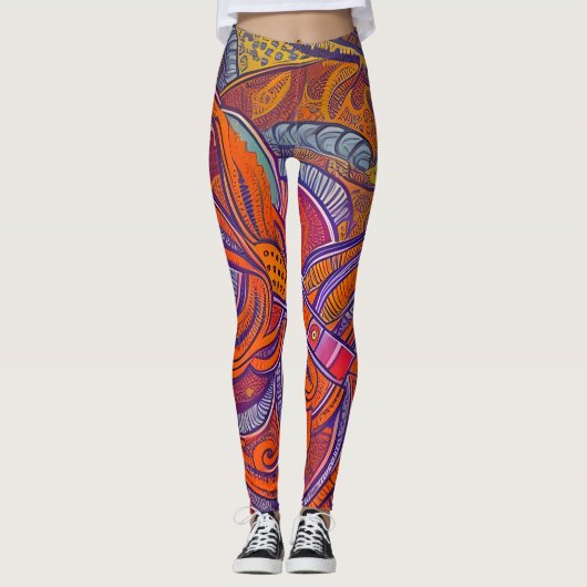 Prachtige traditionele Leggings (Voorkant)